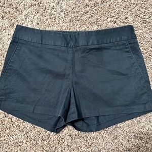 Express Flat Front Black Womens Dress Shorts sz 0 Side Zip Pockets